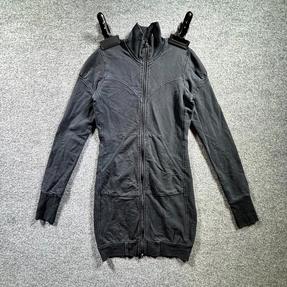 Prairie Underground Mini Dress Women S Charcoal Gray 2-Way Zip Streetwear Jacket
